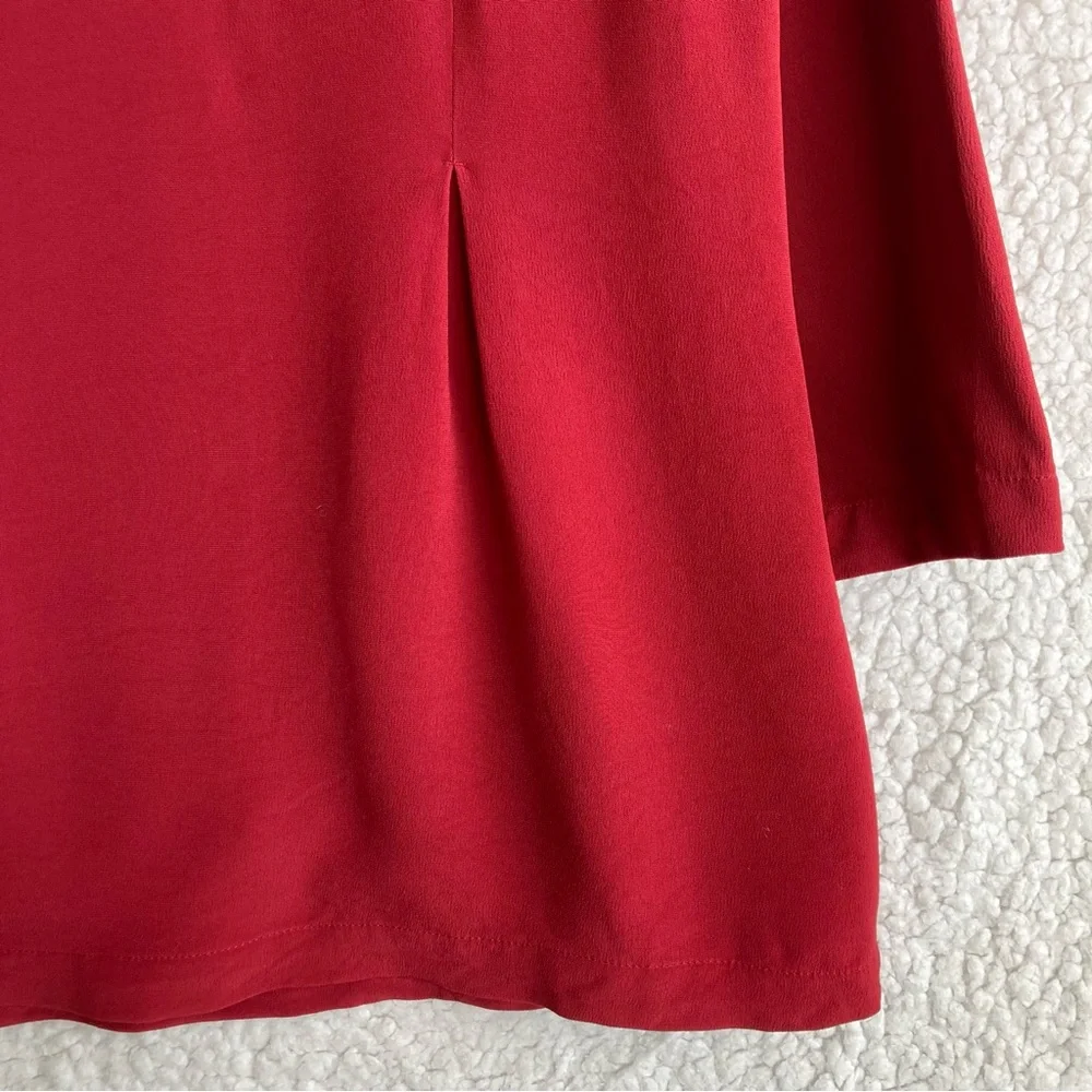J. Jill Women’s red quarter length sleeves blouse, Sz - M - Picture 15 of 15
